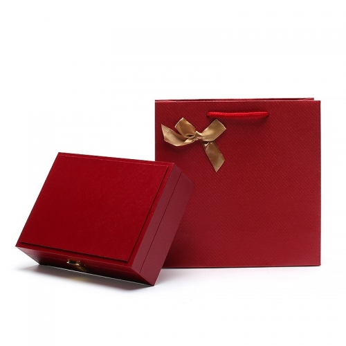 Красная шкатулка для ювелирных изделий, 18,5*13,3*5 см_1 499979 472.36 ₽