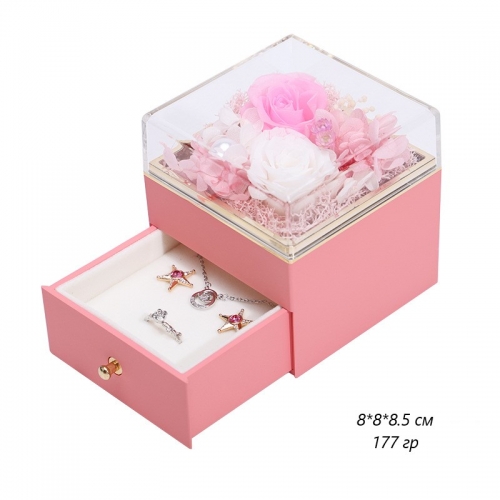 Подарочная коробка "Роза" для украшений, 8*8*8,5 см_5 500271 1 288.90 ₽