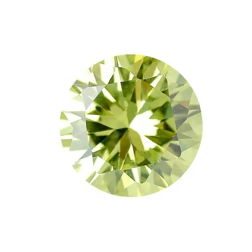 Зеленое яблоко фианиты №17 оптом огранка круг_0 429604 2.20 ₽