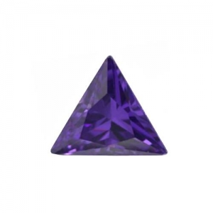 Фиолетовые фианиты №8 оптом, огранка треугольник