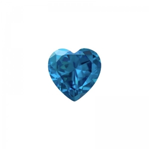 Голубые фианиты №39 оптом, огранка сердце