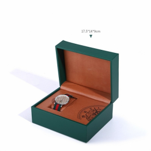 Подарочный футляр для часов из искусственной кожи, 17.5*14*9 см
