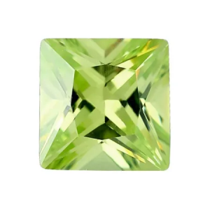 Зеленое яблоко фианиты №17 оптом, огранка квадрат