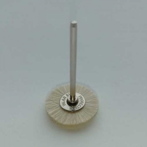 Крацовка оптом ювелирная для бормашины (щетка полировальная), белая мягкая, диаметр 22 мм