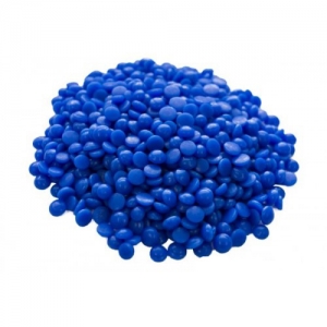 Воск литьевой ювелирный в гранулах синий оптом в мешках по 11,340 кг.