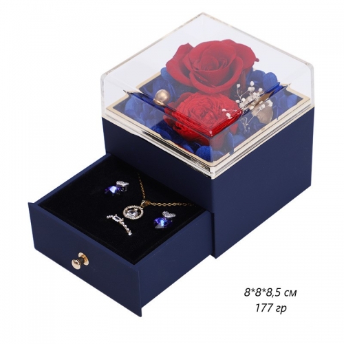 Подарочная коробка "Роза" для украшений, 8*8*8,5 см_8 500271 1 288.90 ₽